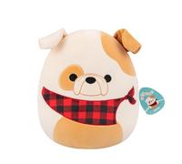 Squishmallows Brock - Bulldog bianco e marrone chiaro, 30,5 cm