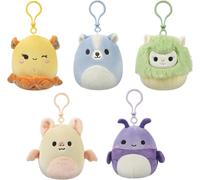 Squishmallows Clip-On Plush Da 3,5 Pollici 5 Pezzi Assortiti In Una Scatola