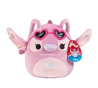 Squishmallows Disney - Peluche a forma di angelo di San Valentino, con licenza ufficiale Kellytoy, da collezione, morbido e morbido peluche con cuciture rosa, da aggiungere alla tua squadra, regalo