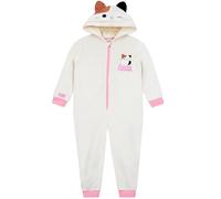 Squishmallows Gatto Pigiama Intero Bambina | Pigiama Pile | Pigiamone Bambina | Bianco 9-10 Anni