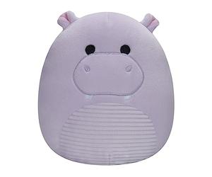 Squishmallows Hanna - Ippopotamo viola con ventre in velluto a coste, 19,1 cm