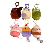 Squishmallows Hybrid Sweets Squad - Mini bambola di peluche con clip, 8,9 cm, set da 6