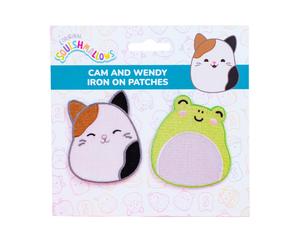 Squishmallows Iron on Patches Cam The Cat & Wendy The Frog. Cute Patches Perfect