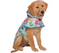 Squishmallows Jazwares - Impermeabile per animali domestici con scritta "It's Raining Squish", taglia XL, prodotto ufficiale