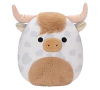 Squishmallows Jazwares - Peluche originale da 30,5 cm, motivo: mucca delle Highland maculati