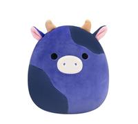Squishmallows Jazwares - Peluche originale di mucca maculata viola e nera, 20,3 cm