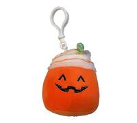 Squishmallows Lester The Pumpkin Spice Latte a clip, 8,9 cm