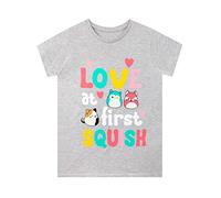 Squishmallows Maglietta Ragazze Maglietta Squish a Maniche Corte per Bambini Multicolore 9-10 Anni