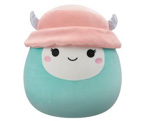 Squishmallows Original 12-Inch Yollie the Mint Yeti with Bucket Hat