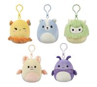 Squishmallows Original Clip-On Morbido Peluche 5 Pezzi Da 3,5 Pollici