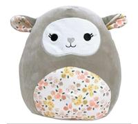 Squishmallows Peluche ufficiale Kellytoy Easter Squad Squishy (12,7 cm, Elea Lamb (pancia floreale)