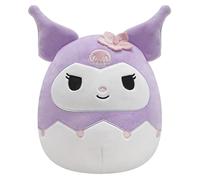 Squishmallows Peluche ufficiale Kellytoy Sanrio Squad Squishy (20,3 cm, Kuromi (cappuccio viola)