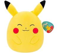 Squishmallows Pokémon Pikachu da 25 cm - Giallo/Rosso - Giocattolo Pokemon imbottito per bambini 3+