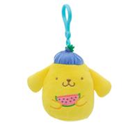 Squishmallows Pompompurin di Hello Kitty a clip, 8,9 cm