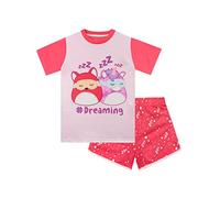 Squishmallows Ragazze Set Pigiama Corto Rosa 10-11 Anni
