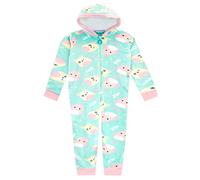 Squishmallows Ragazze Tutina in Pile Charlie e Trina Cappuccio Pigiama Intero Turchese 9-10 Anni