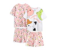 Squishmallows Rosa Feelin' Mallow Confezione multipla da 2 pigiami a maniche cor