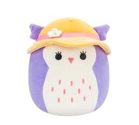 Squishmallows SQCR05400 - Gufo con cappello da sole, 19 cm, peluche ufficiale Jazwares