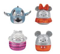 Squishmallows SQDI00234 Disney 100 - Set di 4 personaggi di peluche da 12,5 cm