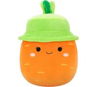 Squishmallows SQER01214 - Caroleena la carota con cappello da pescatore, 19 cm, peluche ufficiale Jazwares