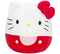 Squishmallows JWHK-12KR Sanrio 12-Inch Red Dress Add Hello Kitty to Your Squad,