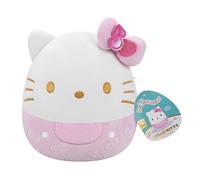 Squishmallows SQSN00920 - Hello Kitty con fiocco, 20 cm, 50 anni, peluche ufficiale Jazwares