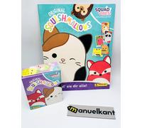 Squishmallows Squad album vuoto + box 24 Bustine figurine Panini