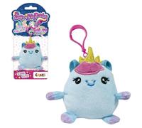 SquishPets Keychain Galupy Rainbow Unicorn - Peluche a forma di unicorno, 6 cm, Blu, Small, Fantaisie