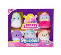 Squishville Original Squishmallows Fun & Fabulous Squad Peluche - Sei Squishmallows Peluche da 5,1 cm - Giocattoli per bambini