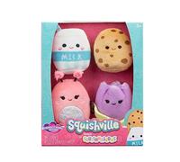Squishville SQM - Squishmallows di peluche, confezione da 4 pezzi, 5,1 cm, confezione da 4