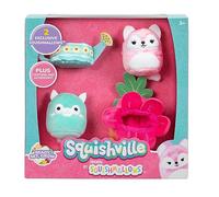 Squishville SQM0478 - Set di accessori da giardino, super morbido, 5 cm, con accessori