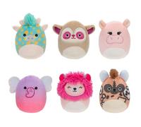 Squishville SQM0508-6 Safari Squad, mini squishmallows, 5 cm di peluche