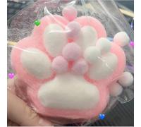 Squishy Cat Paw, Cat Paw Squishy, Handmade Squishy Big Cat Paw, 5 Inch Big Cat Paw Squishy Toy, Paw Print Squishy, Giant Paw Squishy for Stress Relief (Pink)