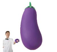 Squishy Eggplant Toy - Squeeze Sensory Stress Relief, Soft Food Simulation Fidget Toy For Kids Adults, Funny Desk Squeeze For Party Favors Classroom Prizes Stress Relief Decor