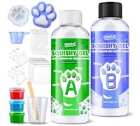 Squishy Kit 200g, Silicone Liquido a Rapida Polimerizzazione con Rapporto 1:1 AB, Gomma Siliconica per Squishy Zampa, Fai-da-Te, Regali Antistress per Principianti
