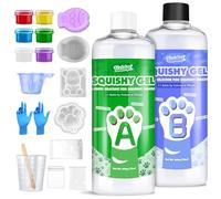 Squishy Set fai da te, 1000 g in Silicone Liquido Super Morbido, Squishy Maker per Taba Squishy, Zampe di Gatto, Snapper, Regali Creativi per Ridurre lo Stress per Principianti