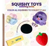 Squishy toys: Simple and cute coloring book