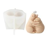 Squisita Aromaterapia Candela Stampo Abbraccio Volpi Orso Animale Ornamenti In Gesso Maing Fondente Artigianale Abbraccio Volpi Aromaterapia Stampi In Resina