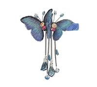 Squisita forcina a molla a farfalla for acconciature eleganti for la parte posteriore della testa(Blue)
