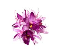 Squisita forcina per capelli 3D per donne Summer Side Pin accessorio in plastica durevole quotidiano varie occasioni Bang Fade resistente allo sbiadimento viola