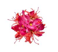 Squisita forcina per capelli 3D per donne Summer Side Pin accessorio in plastica durevole quotidiano varie occasioni bang resistente allo sbiadimento rosso