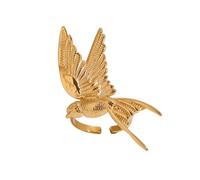 Squisiti anelli con colombe della pace che rappresentano speranze realizzati in robusto acciaio inossidabile per l'uso quotidiano e momenti speciali eleganti anelli della pace