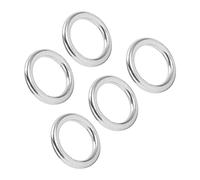 Squisiti anelli rotondi in acciaio inossidabile 304 saldati, 5 anelli a O in metallo per immersioni di navigazione, adatti per accessori per barche fitness yoga (3 x 20 mm)