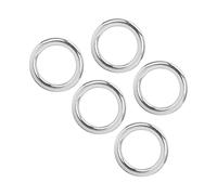 Squisiti anelli rotondi in acciaio inox 304 saldati, 5 anelli a O in metallo per immersioni di navigazione, adatti per accessori per barche fitness yoga (3 x 15 mm)