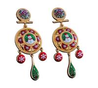 Squisiti orecchini retrò palazzi gioielli con campane oscillanti e piccioni culturali modelli robusti orecchini a perno accessorio Peace Bird orecchini, One Size, come descritto, come descritto