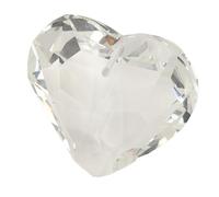 Squisiti Ornamenti con Prisma a Cuore, Pendente Acchiappasole Sospeso per Decorazioni Natalizie, Superficie Lucida (Trasparente)