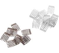 Squisito 20 pezzi/pezzo 5 denti fai da te filo metallico clip capelli sposa velo pettine robusto