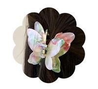 Squisito accessorio per capelli a farfalla, colore trasparente dopo la pioggia, accessorio per capelli alla moda, articolo alla moda, design unico ed elegante, un must per gli appassionati di moda.