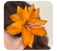 Squisito accessorio per capelli giglio, arancione, design alla moda e versatile, gusto unico, squisita fattura, un accessorio alla moda per le donne.