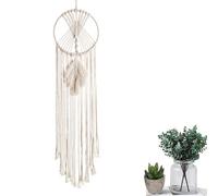 Squisito arazzo in macramè da appendere alla parete, acchiappasogni, decorazione boho chic, materiale naturale puro, regalo premuroso compat